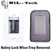 White Safety Lock When Tray Removed